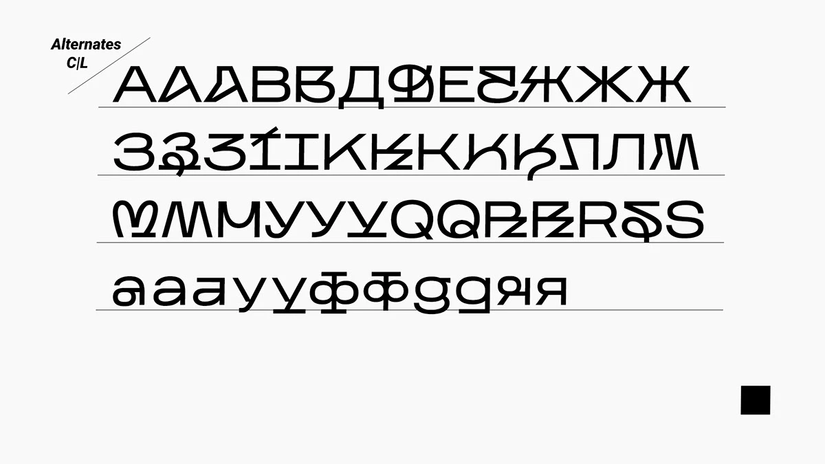 Kharkiv Tone Regular Font preview