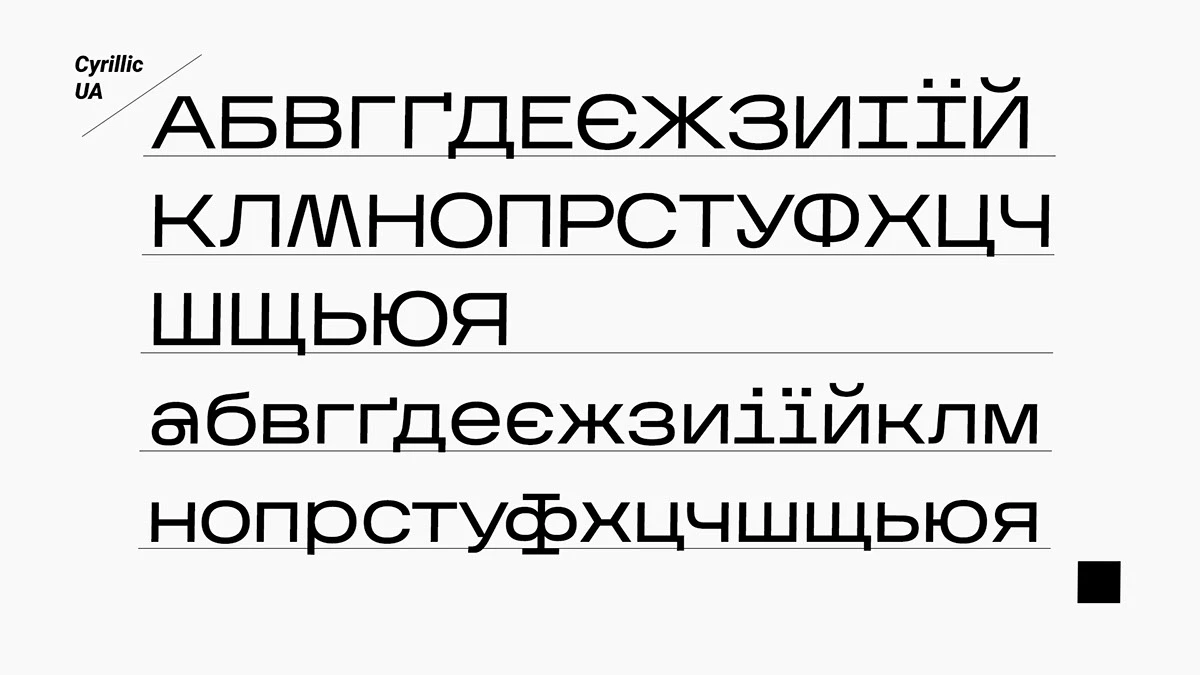 Kharkiv Tone Regular Font preview