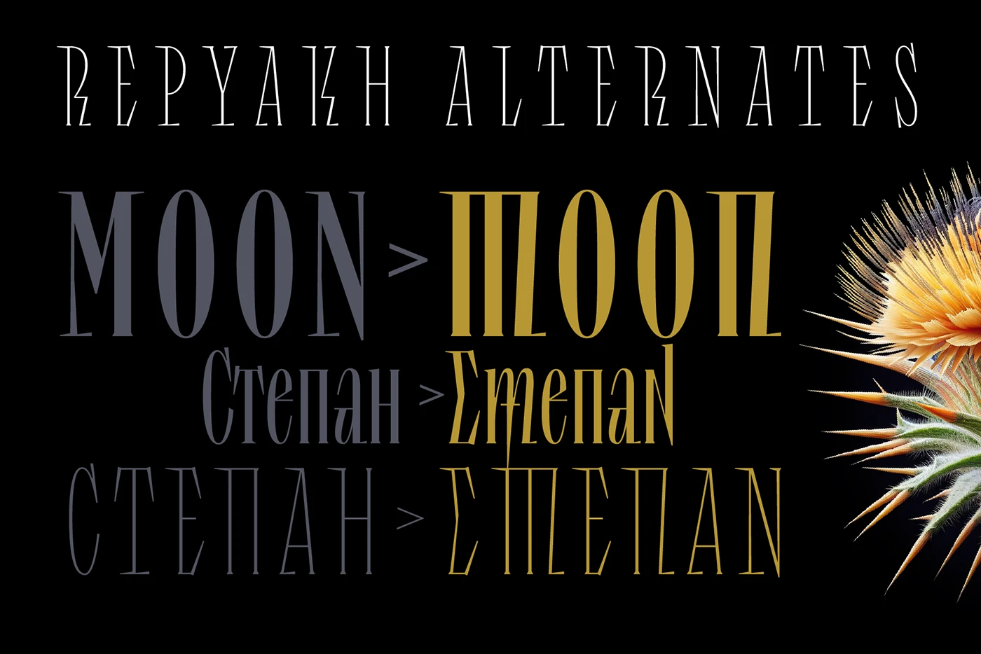 Repyakh Regular Font preview