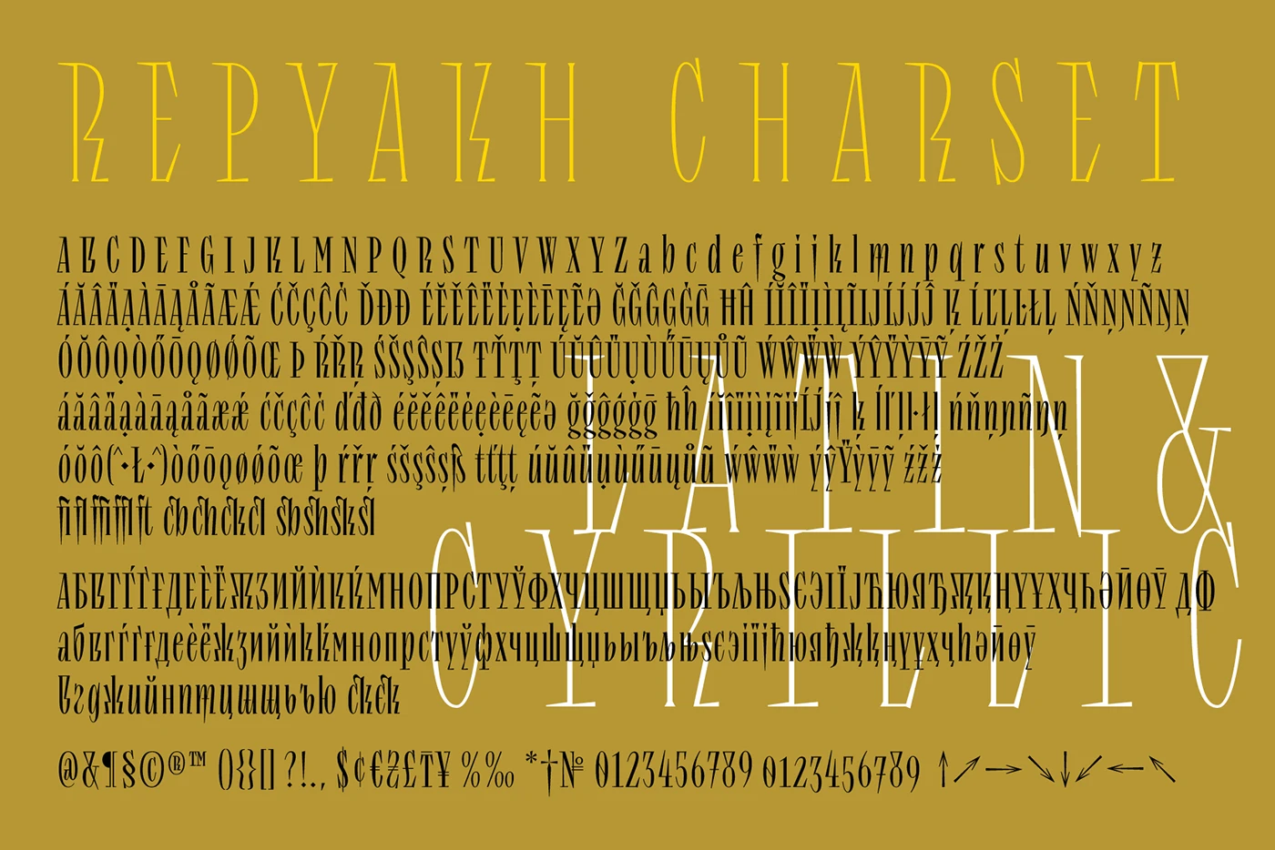 Repyakh Regular Font preview