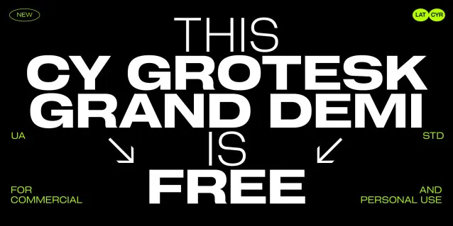 Cy Grotesk Std Grand Demi Regular Font preview